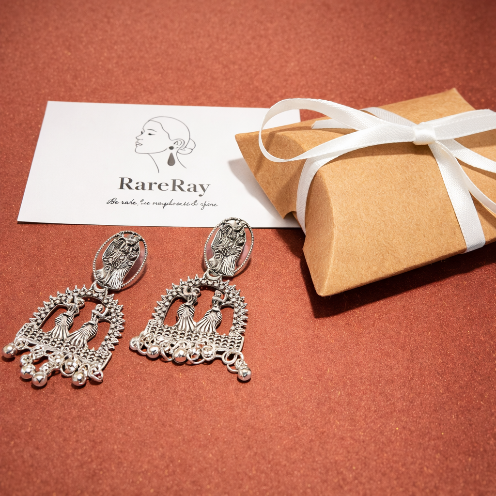 Antique Temple Drop Earrings